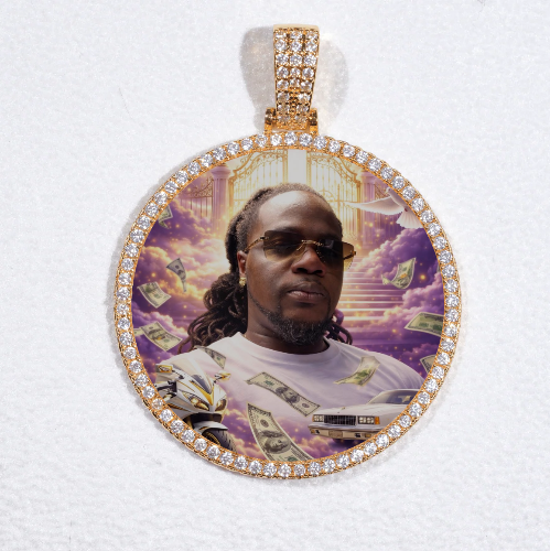 MEDIUM 3D CIRCLE CUSTOM PICTURE PENDANT