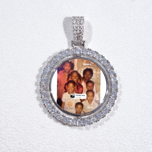3D Spinning 2-Faced Custom Picture Pendant