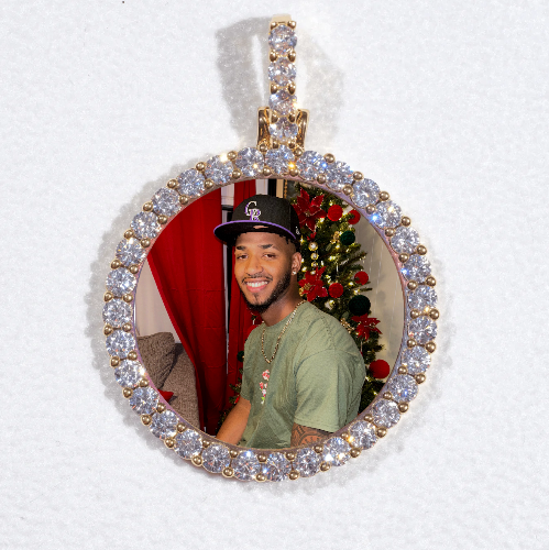 3D CIRCLE CUSTOM PICTURE PENDANT SMALL SIZE