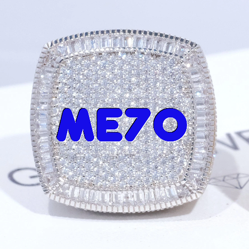 CUSTOM LETTER 3D ICED RING