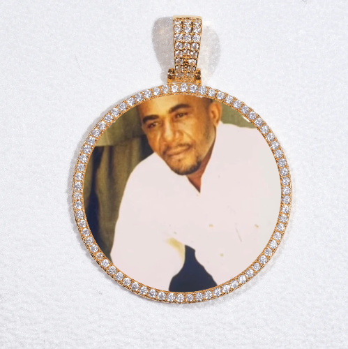 MEDIUM 3D CIRCLE CUSTOM PICTURE PENDANT