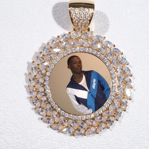 Large 3D Wheat Ear Custom Picture Pendant