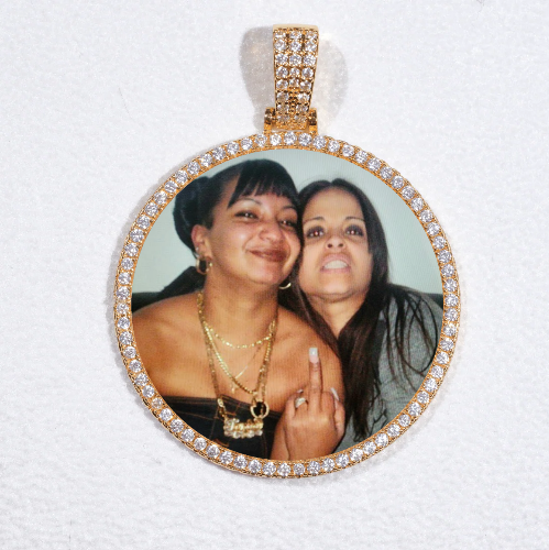 MEDIUM 3D CIRCLE CUSTOM PICTURE PENDANT