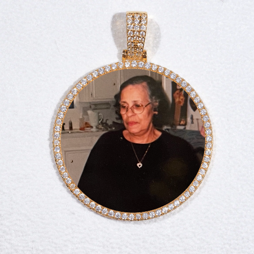 MEDIUM 3D CIRCLE CUSTOM PICTURE PENDANT