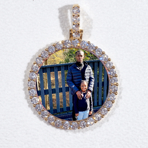 3D CIRCLE CUSTOM PICTURE PENDANT SMALL SIZE