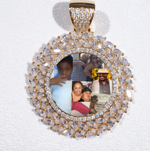 Large 3D Wheat Ear Custom Picture Pendant