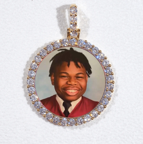 3D CIRCLE CUSTOM PICTURE PENDANT SMALL SIZE
