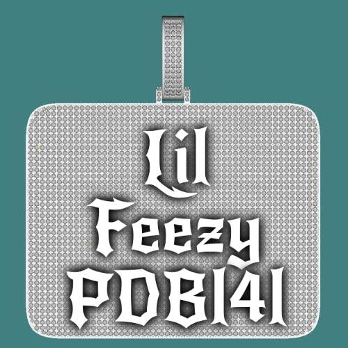 CUSTOM LETTER NECKLACE 3D BIG SQUARE