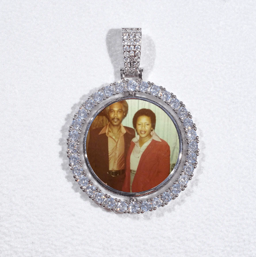 3D Spinning 2-Faced Custom Picture Pendant