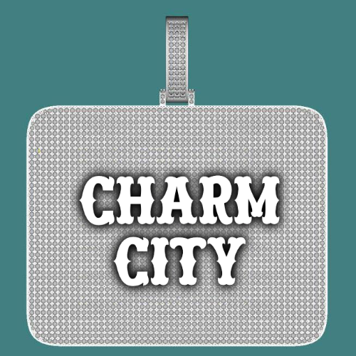 CUSTOM LETTER NECKLACE 3D BIG SQUARE