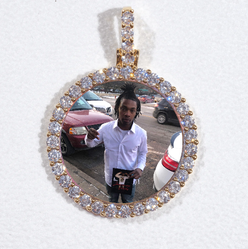 3D CIRCLE CUSTOM PICTURE PENDANT SMALL SIZE
