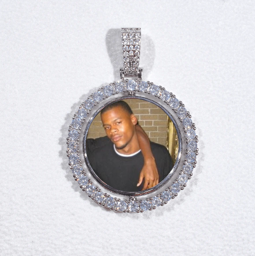 3D Spinning 2-Faced Custom Picture Pendant
