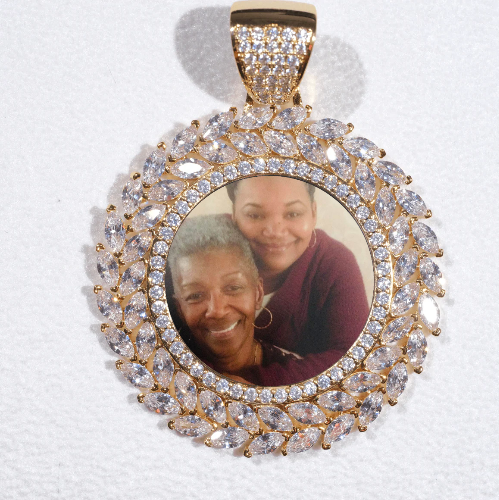 Large 3D Wheat Ear Custom Picture Pendant
