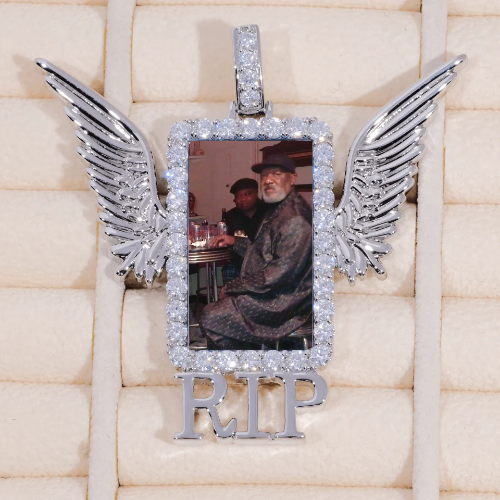 RIP WING 3D CUSTOM PICTURE PENDANT