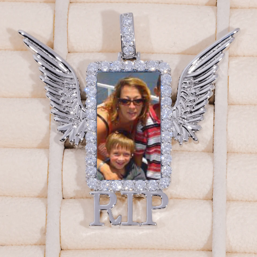 RIP WING 3D CUSTOM PICTURE PENDANT