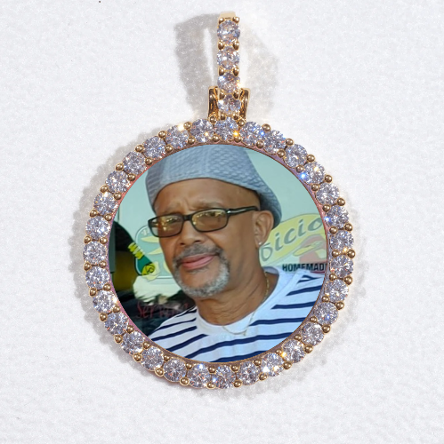 3D CIRCLE CUSTOM PICTURE PENDANT SMALL SIZE