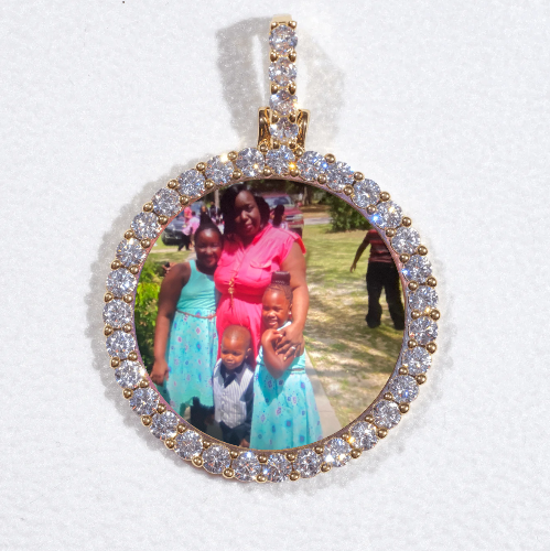3D CIRCLE CUSTOM PICTURE PENDANT SMALL SIZE