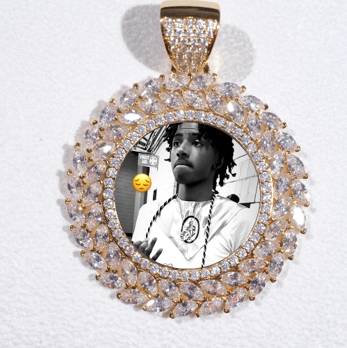 Large 3D Wheat Ear Custom Picture Pendant