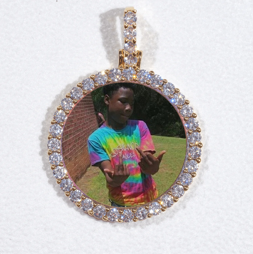 3D CIRCLE CUSTOM PICTURE PENDANT SMALL SIZE