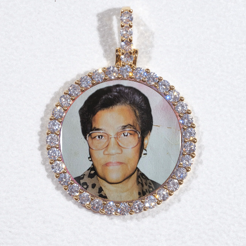 3D CIRCLE CUSTOM PICTURE PENDANT SMALL SIZE