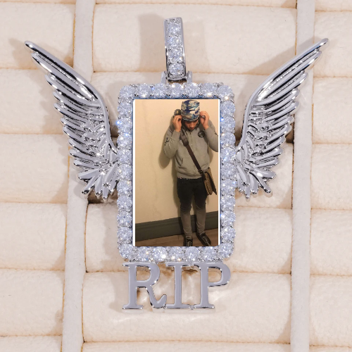 RIP WING 3D CUSTOM PICTURE PENDANT