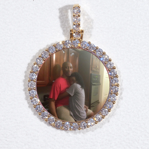 3D CIRCLE CUSTOM PICTURE PENDANT SMALL SIZE