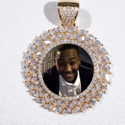 Large 3D Wheat Ear Custom Picture Pendant
