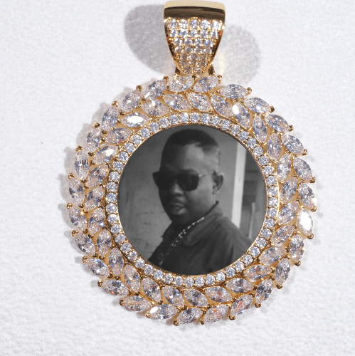 Large 3D Wheat Ear Custom Picture Pendant