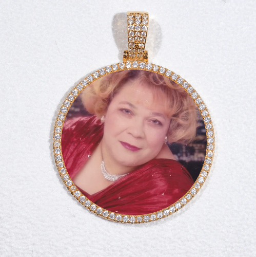 MEDIUM 3D CIRCLE CUSTOM PICTURE PENDANT