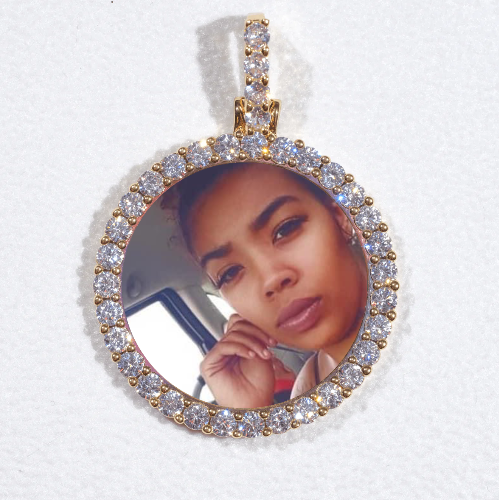3D CIRCLE CUSTOM PICTURE PENDANT SMALL SIZE