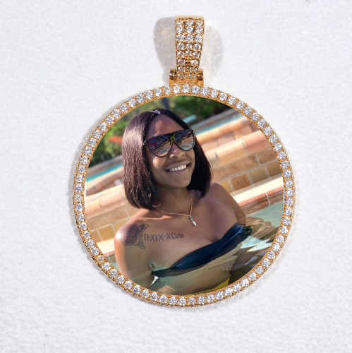 MEDIUM 3D CIRCLE CUSTOM PICTURE PENDANT
