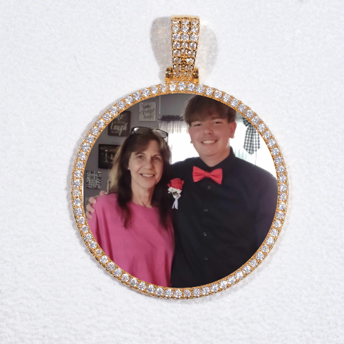MEDIUM 3D CIRCLE CUSTOM PICTURE PENDANT