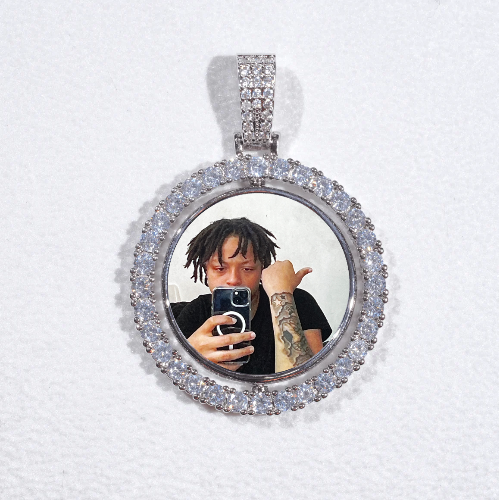 3D Spinning 2-Faced Custom Picture Pendant