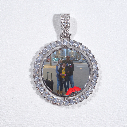 3D Spinning 2-Faced Custom Picture Pendant