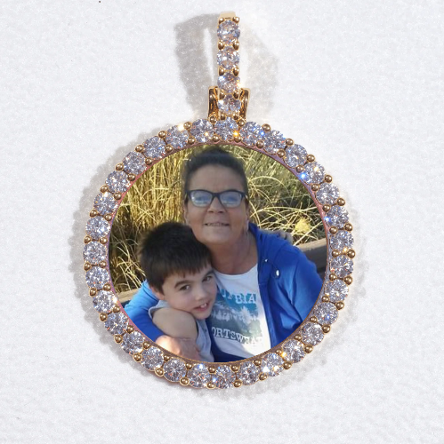 3D CIRCLE CUSTOM PICTURE PENDANT SMALL SIZE