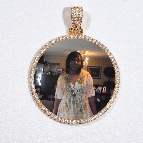 MEDIUM 3D CIRCLE CUSTOM PICTURE PENDANT