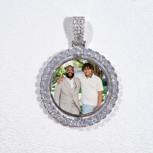 3D Spinning 2-Faced Custom Picture Pendant