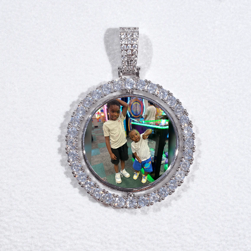 3D Spinning 2-Faced Custom Picture Pendant
