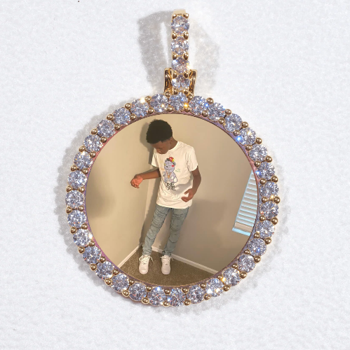 3D CIRCLE CUSTOM PICTURE PENDANT SMALL SIZE