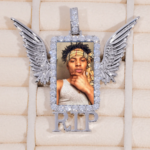 RIP WING 3D CUSTOM PICTURE PENDANT