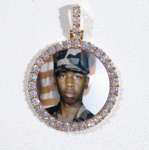 3D CIRCLE CUSTOM PICTURE PENDANT SMALL SIZE