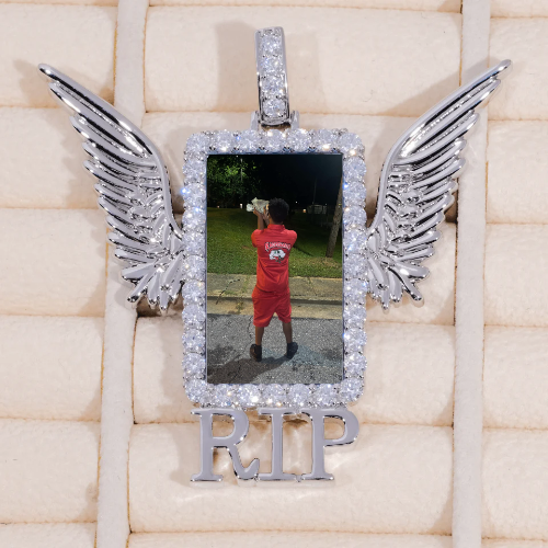 RIP WING 3D CUSTOM PICTURE PENDANT