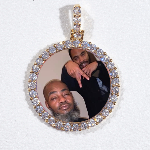 3D CIRCLE CUSTOM PICTURE PENDANT SMALL SIZE
