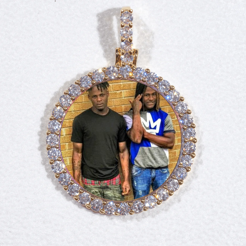 3D CIRCLE CUSTOM PICTURE PENDANT SMALL SIZE