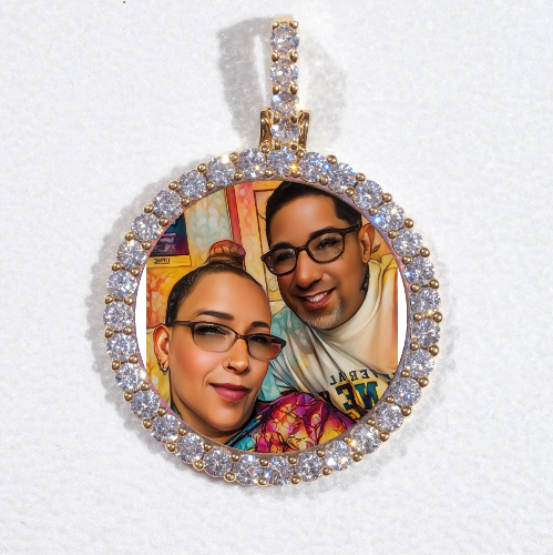 3D CIRCLE CUSTOM PICTURE PENDANT SMALL SIZE
