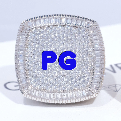 CUSTOM LETTER 3D ICED RING