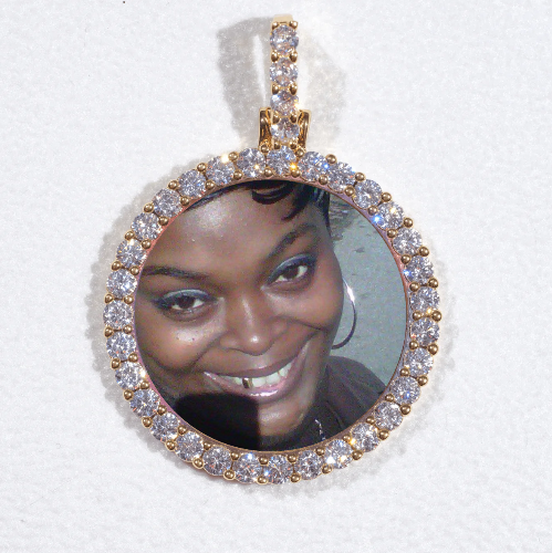 3D CIRCLE CUSTOM PICTURE PENDANT SMALL SIZE
