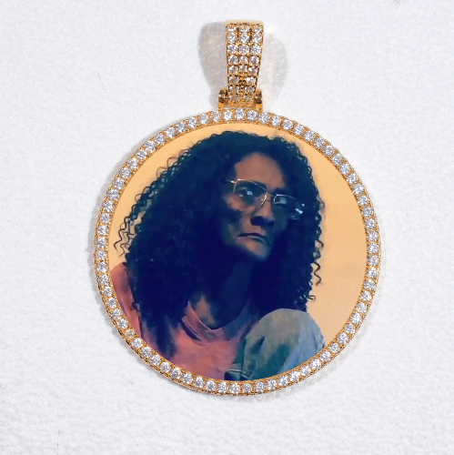 MEDIUM 3D CIRCLE CUSTOM PICTURE PENDANT