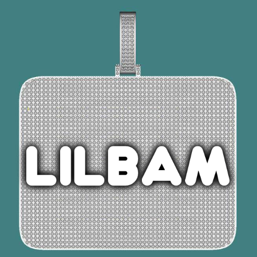 CUSTOM LETTER NECKLACE 3D BIG SQUARE