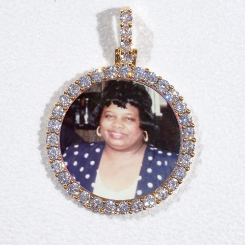 3D CIRCLE CUSTOM PICTURE PENDANT SMALL SIZE